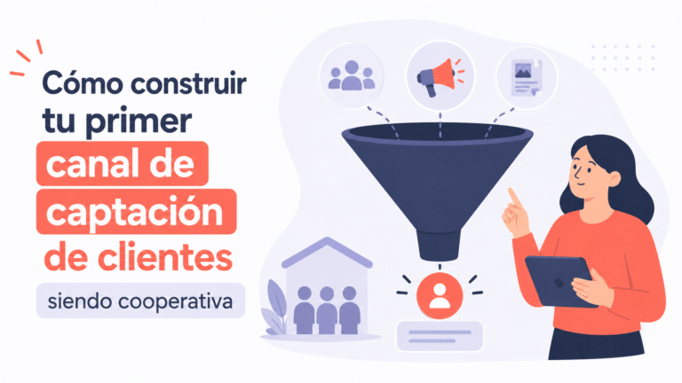 Cómo construir tu primer canal de captación de clientes siendo cooperativa