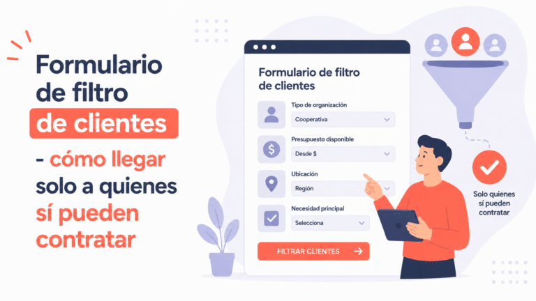 Formulario de filtro de clientes – cómo llegar solo a quienes sí pueden contratar