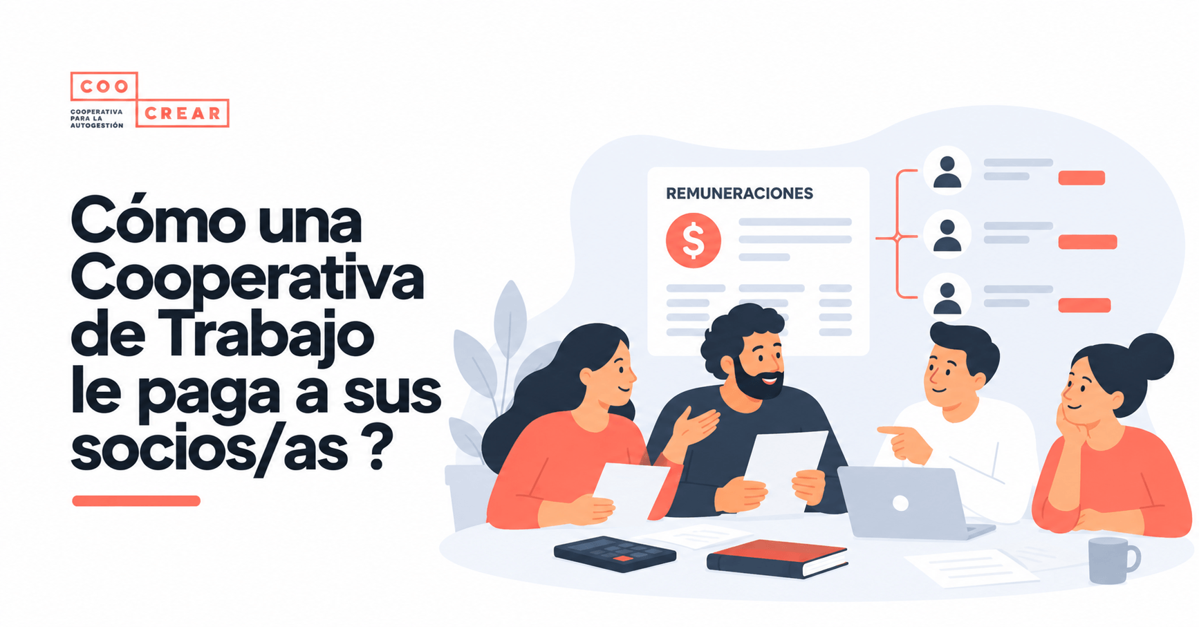 Cómo una cooperativa de trabajo paga a sus socios